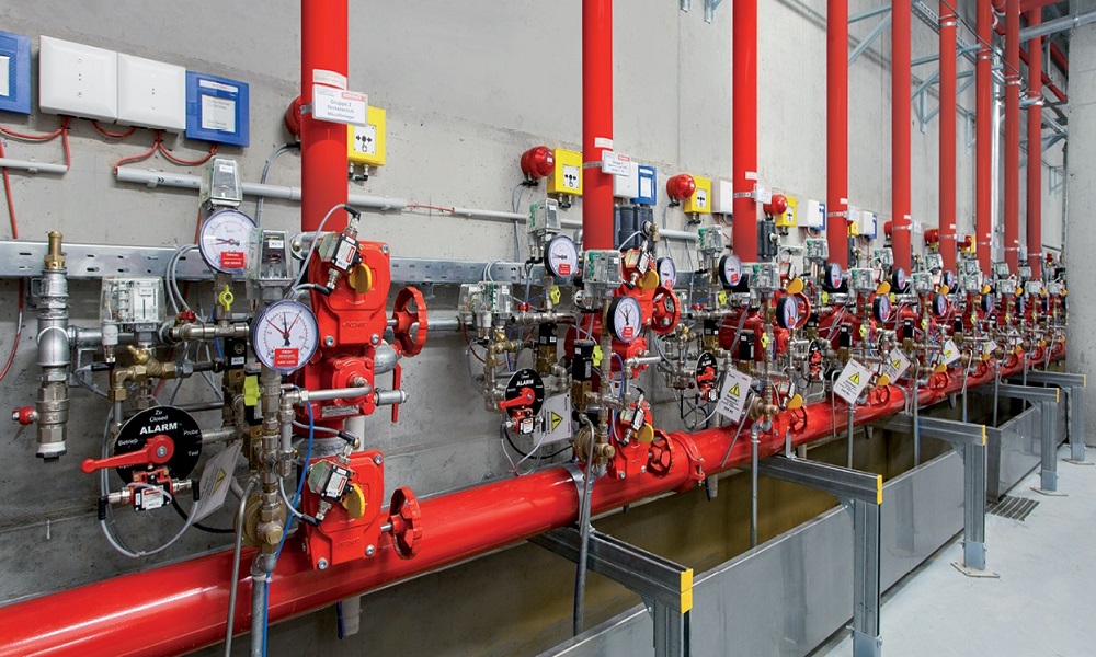 Fire detection and suppression control panel for monitoring and activating fire protection systems