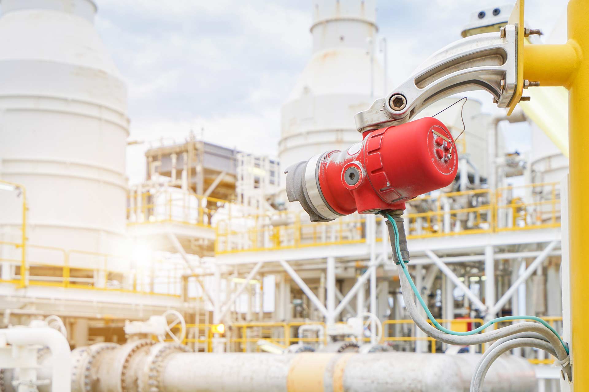 Installed fire and gas detection system for industrial safety