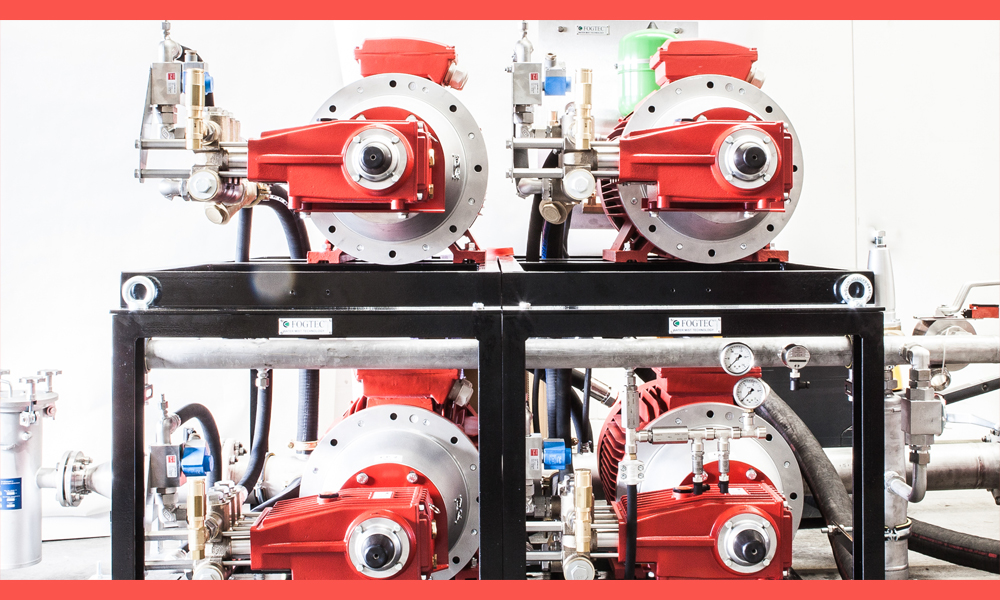 High pressure water mist system for advanced fire suppression